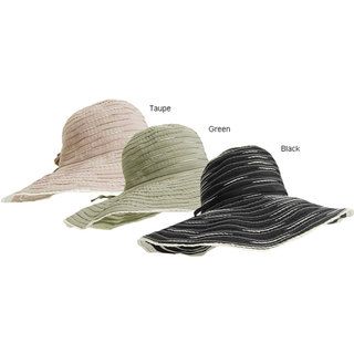 Adi Designs 5 inch Brim Spiral Ribbon Sun Hat ADI Women's Hats
