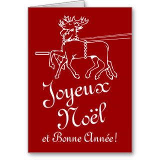 Joyeux Noël greeting cards  French Christmas text