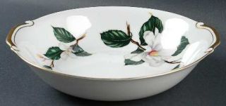 Seyei Fall Camellia 9 Round Vegetable Bowl, Fine China Dinnerware   White Flowe