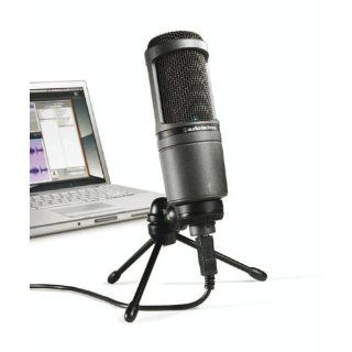 Audio Technica AT2020 USB Condenser USB Microphone Musical Instruments