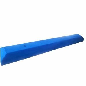 Blue Parking Stop 72 in. x 8 in. x 5 in. Cement and Rebar Block 312023