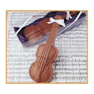 Valentine's Day Gift, Recital, Concert, Musician's Gift of Solid Milk Chocolate in a Violin Design  Gourmet Chocolate Gifts  Grocery & Gourmet Food