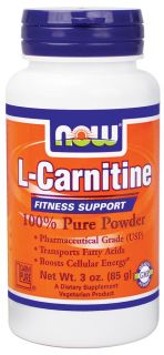 NOW Foods   L Carnitine Pure Powder   3 oz.