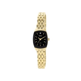 Armitron Now Womens Gold Tone Stainless Steel Diamond Accent Watch