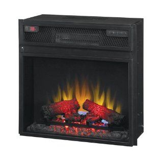 23" Infrared Quartz Heater Insert with Remote   Fireplaces