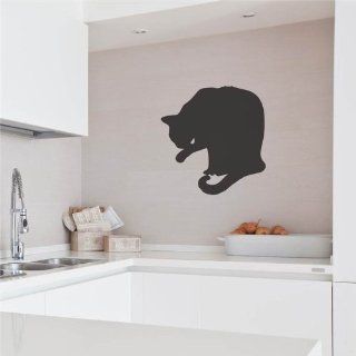 Repositionable Cat Chalkboard Wall Sticker   Regular (384 x 412 mm) Decal   Childrens Dry Erase Boards