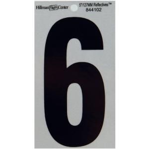 The Hillman Group 5 in. Mylar Reflective Number 6 844102