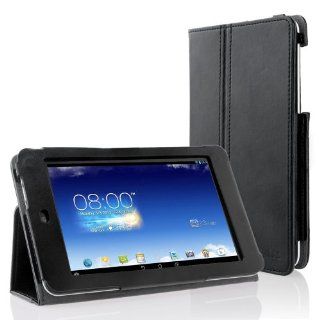EasyAcc ASUS MeMO Pad HD 7 Leather Case Stand Smart Cover Sleeve Protector Skin with Stand Stylus Holder Black (Material PU Leather) Computers & Accessories