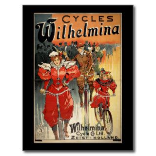 Vintage Bicycles Cycling 1897 Post Cards