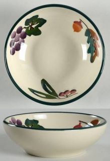 Hartstone Woodland Soup/Cereal Bowl, Fine China Dinnerware   Purple Grapes,Green