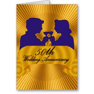 50th Wedding Anniversary Gifts Greeting Cards