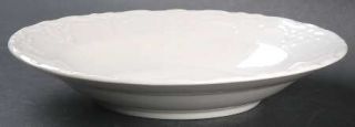 Tabletops Unlimited Versailles Off White Large Rim Soup Bowl, Fine China Dinnerw