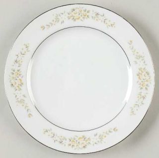 Fine China of Japan Lady Carolyn Salad Plate, Fine China Dinnerware   Yellow/Whi
