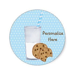 milk and cookies stickers