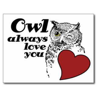 OWL always love you Postcards