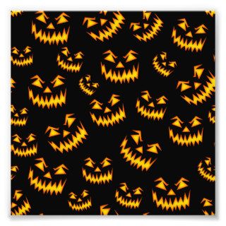 Scary Halloween Faces Photographic Print