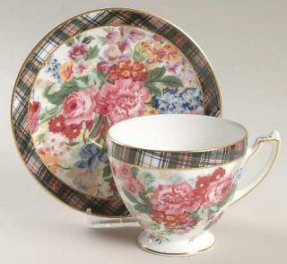 Ralph Lauren Hampton Floral Footed Cup & Saucer Set, Fine China Dinnerware   Bon