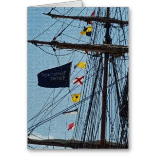 Don't Give Up The Ship Flag Card