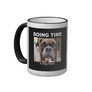 Boxer Dog In Jail Coffee Mug