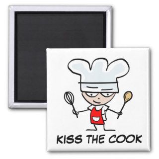 Kiss the cook magnet