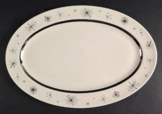Fine Arts Romance Of The Stars Cream 13 Oval Serving Platter, Fine China Dinner