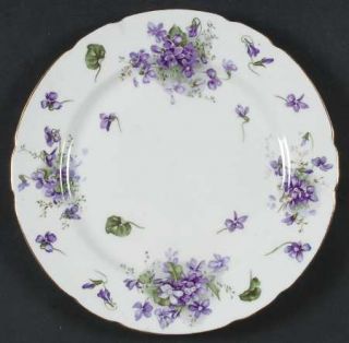 Hammersley Victorian Violets Luncheon Plate, Fine China Dinnerware   Bunches Of