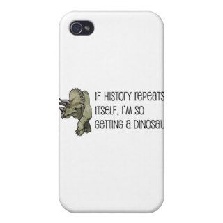 History Repeats Dinosaur Pet iPhone 4/4S Covers