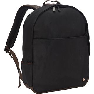University Waxed Backpack Black   TOKEN School & Day Hiking Backpacks