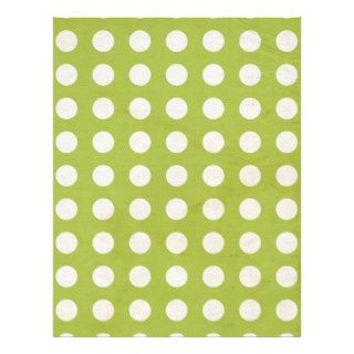 Green Polka Dot Scrapbooking Paper Letterhead