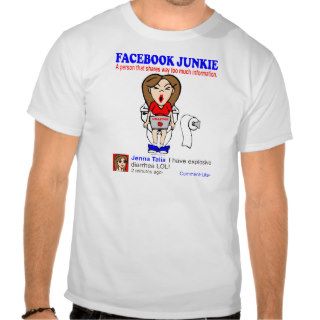 FACEBOOK JUNKIE TEE SHIRT