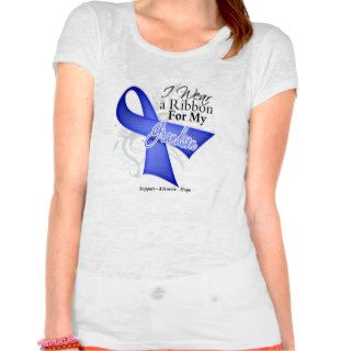 Grandson Periwinkle Ribbon   Stomach Cancer T Shirt
