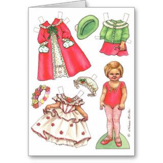 Christmas paper doll card