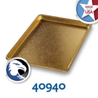 Chicago Metallic Display Pan, 9.5 x 13 in, Anodized Aluminum, Gold Finish