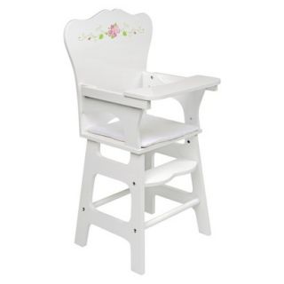 Badger Basket White Rose Doll High Chair