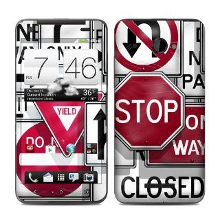 Signs Design Protective Decal Skin Sticker (Matte Satin Coating) for HTC Droid DNA Cell Phone Cell Phones & Accessories