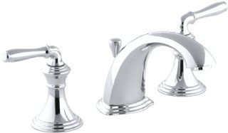 KOHLER K 394 4 CP Devonshire Widespread Lavatory Faucet, Polished Chrome   Touch On Bathroom Sink Faucets  