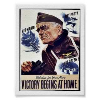 Product For Your Navy, Victory Begins At Home Poster