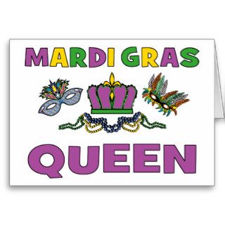 Mardi Gras Queen Greeting Card