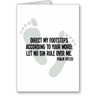 Direct My Footsteps According to Your Word Card