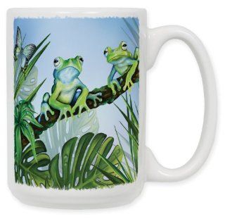 Green Frogs Coffee Mug Kitchen & Dining