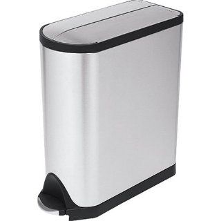 simplehuman CW1431 30 Liter Butterfly Step Can, Brushed  