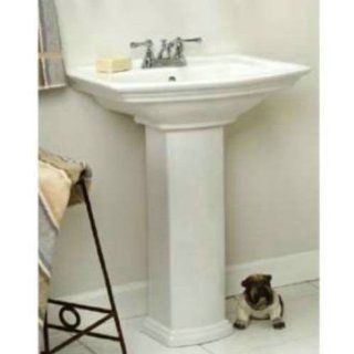 Barclay 3398 Washington 550 Series 8" Widespread White Pedestal Bathroom Sink 3398  