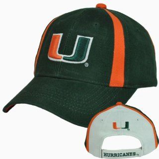 NCAA UM Miami Hurricanes Canes Criss Cross Constructed Licensed Velcro Hat Cap  Sports Fan Baseball Caps  Sports & Outdoors