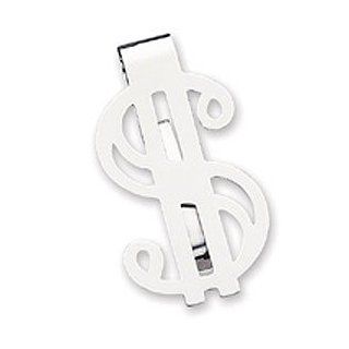 Sterling Silver Dollar Sign Money Clip Jewelry