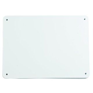 Brady 13623 10.25" Width x 7.625" Height, B 401 Plastic, White Sign Blanks (Pack of 10) Industrial Warning Signs
