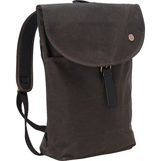 Bergen Waxed Backpack (MD) Dark Brown   TOKEN Travel Backpacks