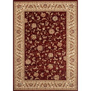Woven Wilton Red Traditional Persian Rug (7'10 x 10'2) 7x9   10x14 Rugs