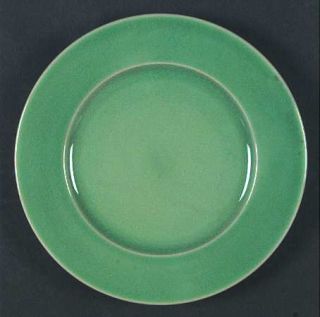 Jars France Basique Green Salad/Dessert Plate, Fine China Dinnerware   All Green