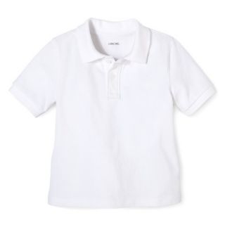 Cherokee Toddler School Uniform Short Sleeve Pique Polo   True White 5T