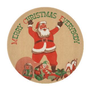 Vintage Santa Claus Toys Merry Christmas Everybody